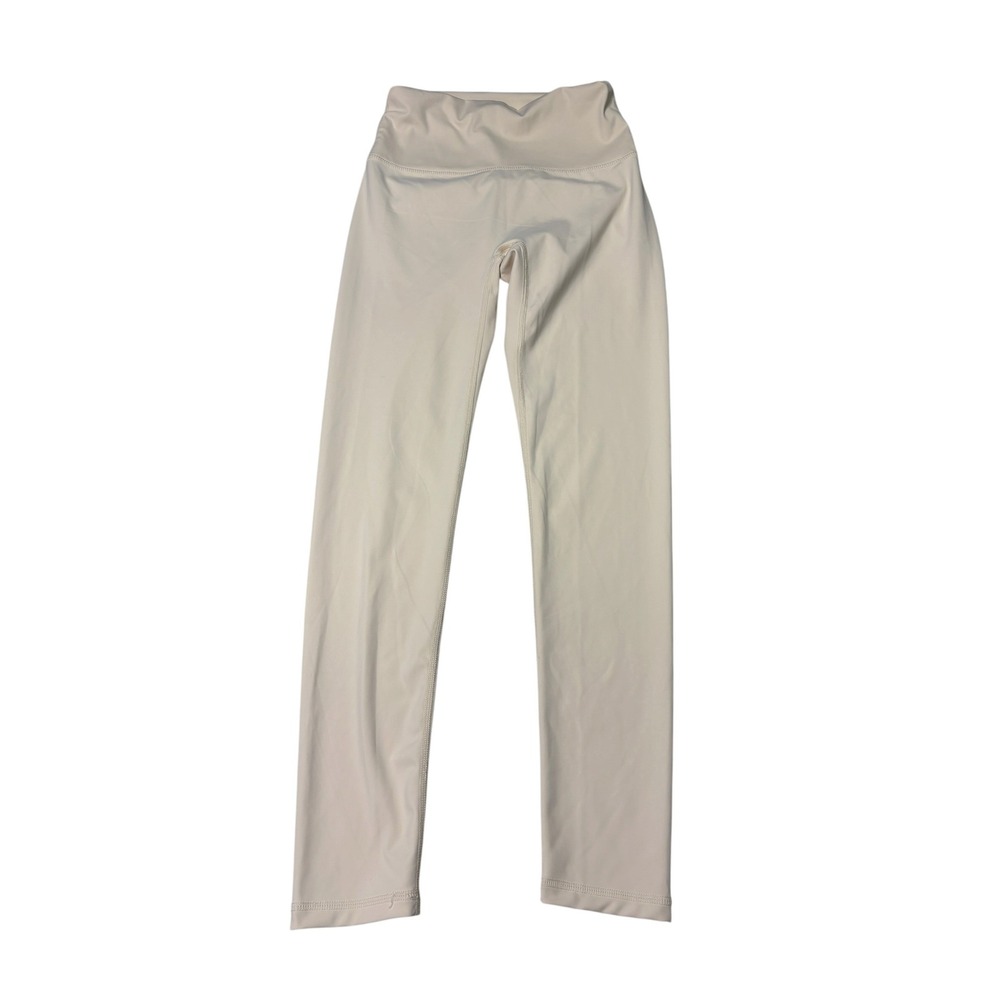Lululemon High Rise Leggings Cream Off White Womens SIZE 2 W22 L25 Yoga Pants